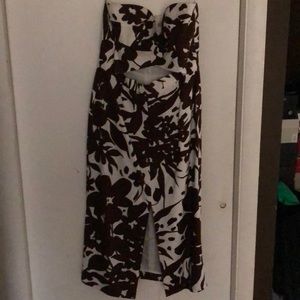 Strapless cutout dress